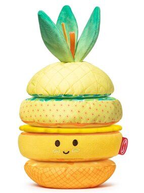 Melissa & Doug Multi-Sensory Pineapple Soft Stacker Infant Toy